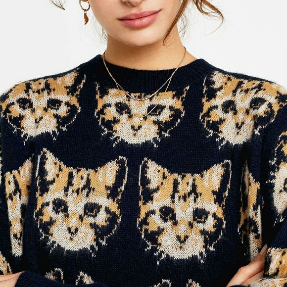 In Search Of (ISO): UO Cat Crew Neck Jumper